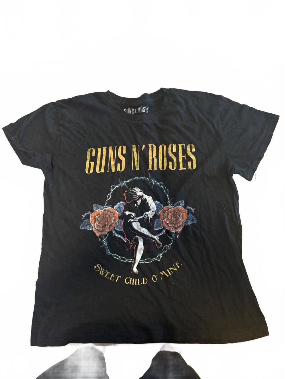Guns N’ Roses Sweet Child O’ Mine Graphic Band T-Shirt XL Black
